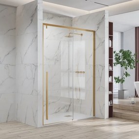 Doccia nicchia oro spazzolato 140cm scorrevole altezza 200cm | KSA4000G - KAMALU