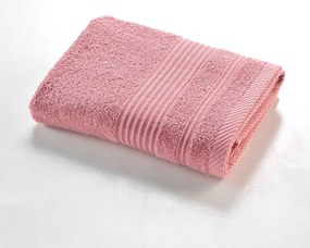 Asciugamano in spugna di cotone rosa 50x90 cm Tendresse - douceur d'intérieur