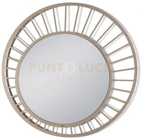 Specchio moderno da parete ray beige