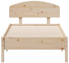 Giroletto con testiera 100x200 cm legno massello di pino