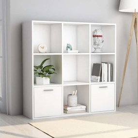 Libreria Bianca 98x30x98 Cm İn Legno Multistrato /