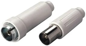 Spina+presa coax 75 ohm (bl.2pz)