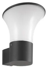 Applique lanterna da esterno ARES in alluminio 17x20 cm verniciato NERO