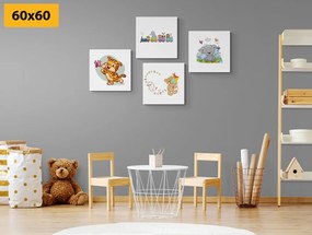 Set di quadri – Animali colorati