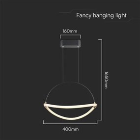 Lampadario LED a sospensione con filo LED/12W/230V 4000K