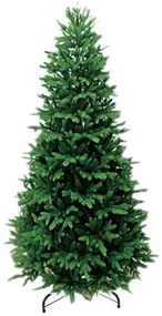 Albero di natale verde finto abete altezza 180 cm Brennero Slim 1861 rami Apertura Ad Ombrello