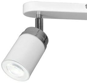 Faretto RENO 2xGU10/8W/230V bianco/cromo