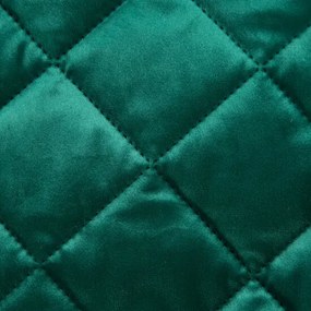 Copriletto in velluto lucido verde scuro Larghezza: 220 cm | Lunghezza: 240 cm