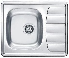 ALVEUS SETA265 - Lavello da cucina ZOOM + miscelatore da cucina RIVIERA 14,8 cm satinato/cromato