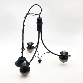 Brilagi - LED Lampadario a sospensione con catena COTTAGE 3xG9/40W/230V faggio/bianco