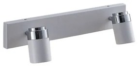 Kardo 2 Applique da Parete IP44 White/Chrome - Lindby