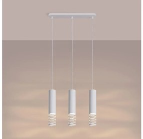 Sollux SL.1688 - Lampadario a sospensione con filo LAMI 3xGU10/10W/230V bianco