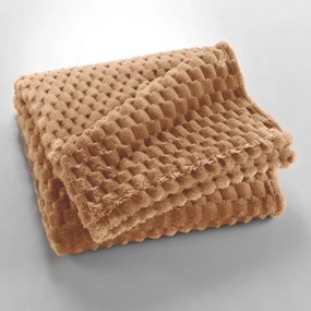 Coperta marrone in microflanella 125x150 cm Mini Frosty – douceur d'intérieur