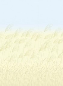 Harlequin Carta da parati panoramica Miscanthus - Buttermilk/ Sky