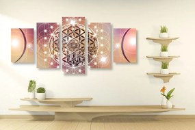 Quadri 5 pezzi – Mandala affascinante