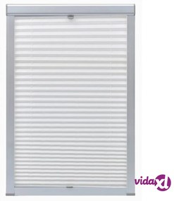 vidaXL Tenda Plissettata Oscurante Bianca CK04