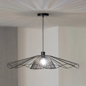 Brilagi - Lampadario LED sospeso a cavo CERIA WIRE 1xE27/40W/230V Ø 80 cm nero