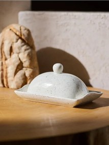 Sinsay - Piatto per burro in ceramica - bianco