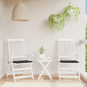 Cuscini Per Sedia 2 Pz Neri 40x40x3 Cm İn Tessuto Oxford /