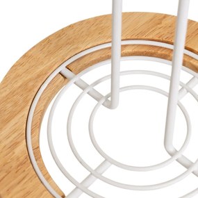 Portarotolo da cucina verticale bianco/di colore naturale in metallo ø 15 cm – Casa Selección