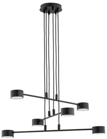 Lampadario a Sospensione in Acciaio GX53 MODUS 6 Nero 6xGX53 Colore del corpo Nero