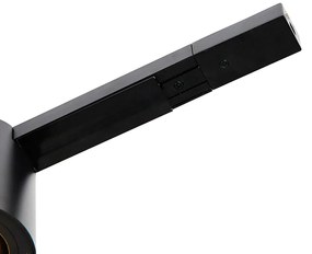 Sistema a binario moderno monofase con 5 faretti neri - Rondoo Up