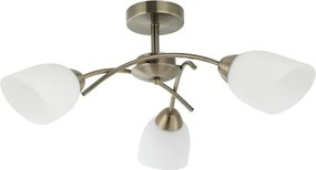 Lampadario a plafone DONNA 3xE27/60W/230V patina