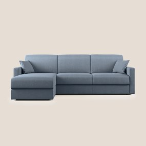 Chris Divano letto angolare con penisola in microfibra smacchiabile T11