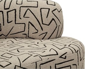 Divano beige con rivestimento in bouclé 176 cm Nairobi – Mauro Ferretti