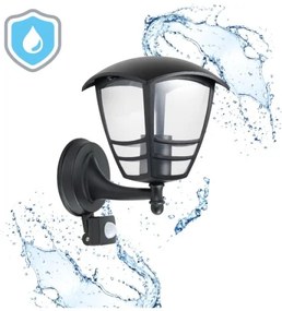 Applique da esterno con sensore TEVIO 1xE27/60W/230V IP54 nero