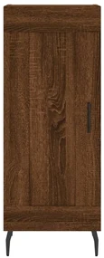 Credenza rovere marrone 34,5x34x90 cm in legno multistrato