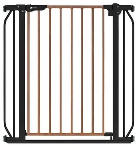 Lionelo - Cancello sicurezza TRUUS SLIM nero/marrone