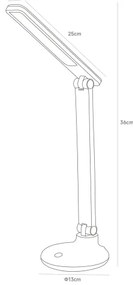 Zuma Line 1913-BK-LED Ricaricabile lampada da tavolo LED/6W/1200mAh 3000/4500/6000K nero