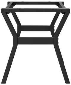 Telaio gambe a y per tavolino da salotto 80x40x43 cm in ghisa