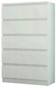 Cassettiera bianca per bambini di qualità 121x40x70 cm
