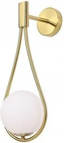 LAMPADA DA PARETE VETRO PALLA GOLD APP603-1W
