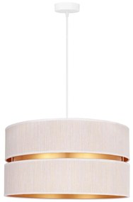 Duolla - Lampadario a sospensione con filo DUO 1xE27/15W/230V diametro 40 cm color crema/oro
