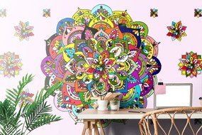 Carta da parati – Mandala multicolore