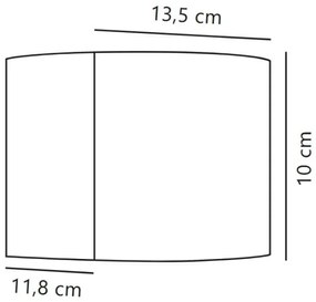Nordlux - lampada da parete LED per esterni MILDA LED/4,9W/230V IP44 antracite