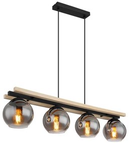 Globo 15569-4H - Lampadario a sospensione con filo CONNI 4xE27/25W/230V