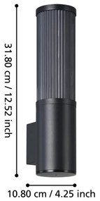 Eglo 901033 - Applique da esterno SALLE 1xE27/15W/230V IP54