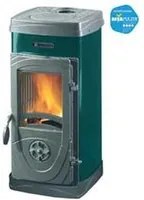 stufa a legna super junior 5 kw verde - misure cm.36,0x41,9x77,1h. - peso kg.64 fer251501