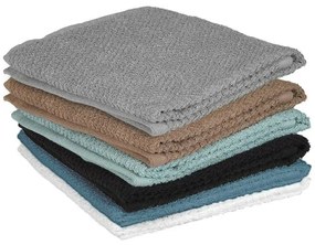 Asciugamani ospite per bagno 100% cotone turchese cobalto 40x60 cm