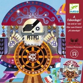 Gioco creativo con foglio metallico e pietre - Pirati