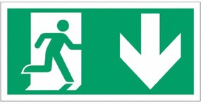 Pittogramma adesivo di segnalazione per Lampada di Emergenza Serie Lux