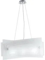 Sospensione CONCEPT in vetro bianco 60 cm.