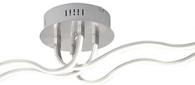 JUST LIGHT. 15126-55 - Lampadario a plafone LED WAVE LED/29,4W/230V cromo