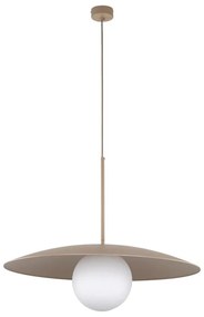 Lampadario a sospensione con filo SLATE 1xE27/15W/230V diametro 65 cm beige