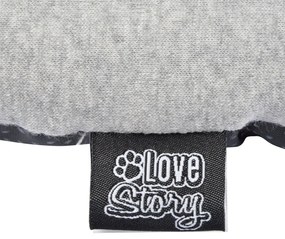Cuccia grigio chiaro per cane 60x48 cm Graphene – Love Story