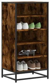 Scarpiera Rovere Fumo 48x38x97,5 Cm İn Legno Multistrato /